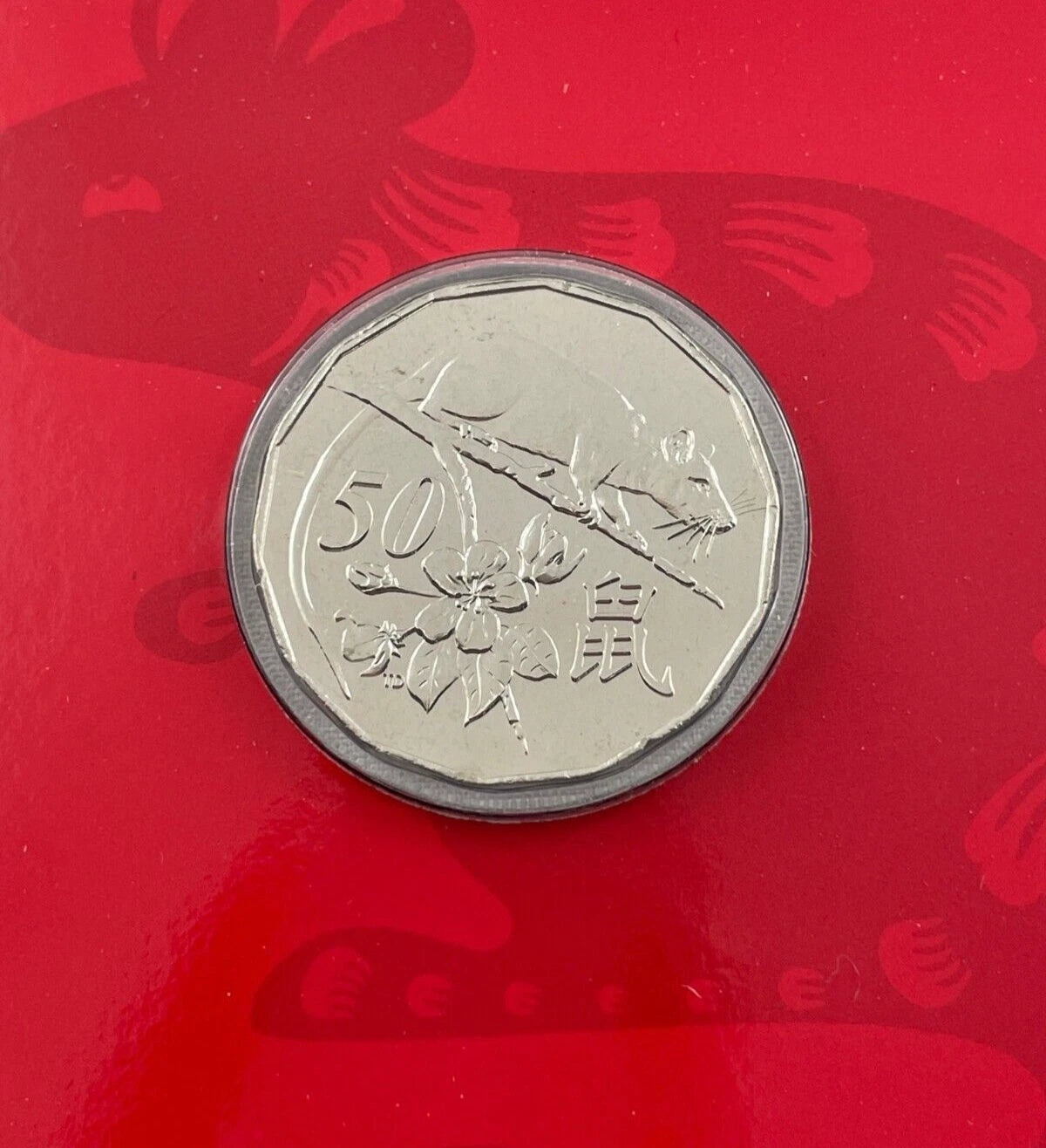 2020 RAM Lunar  Rat 50c UNC Coin in Card