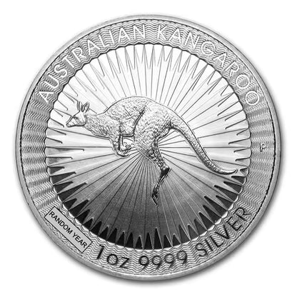 Perth Mint Kangaroo 1oz Silver BU Coin (Random Year)