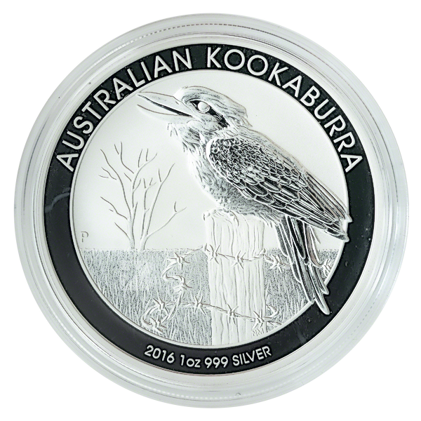 2016 Perth Mint Australian Kookaburra 1oz Silver BU Coin