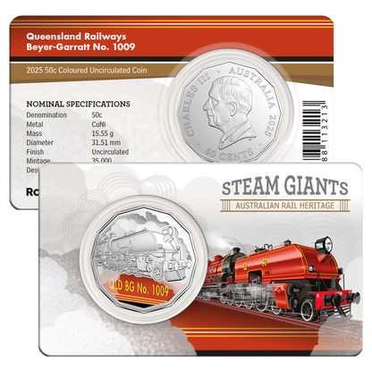 2025 RAM 50c Steam Giants  Rainbow Serpent 7-Coin Collection