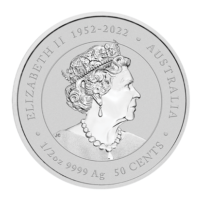2024 Perth Mint Purple Dragon 1/2oz Silver Coloured Coin