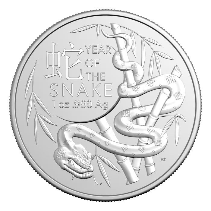 2025 RAM Lunar Snake 1oz Silver Bullion Coin