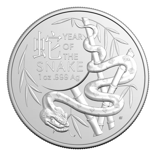2025 RAM Lunar Snake 1oz Silver Bullion Coin