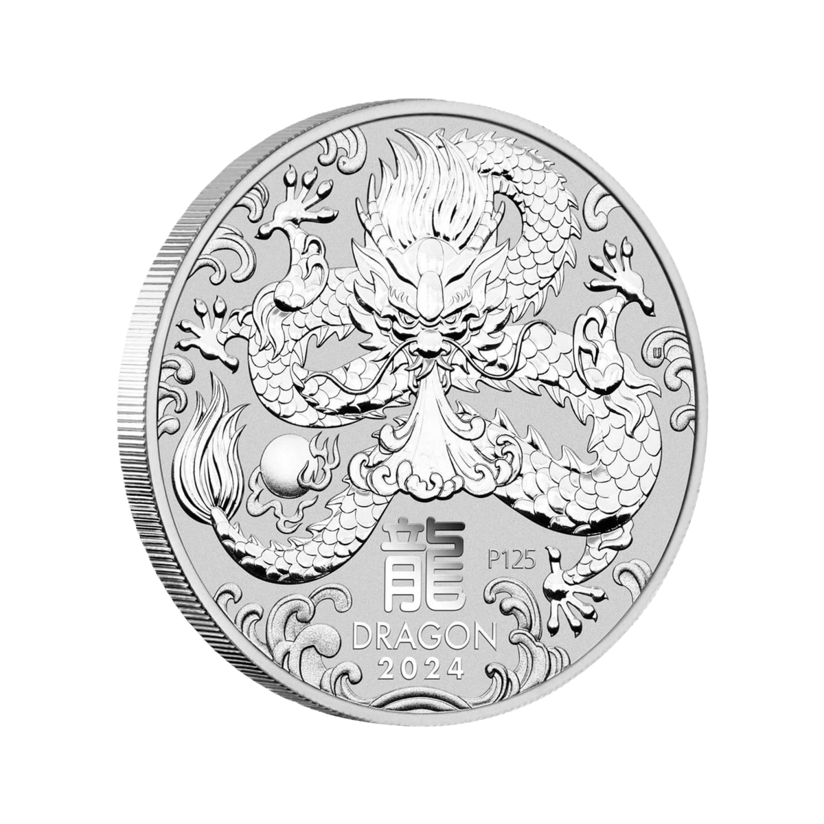 2024 Perth Mint Lunar Dragon 2oz Silver Bullion Coin