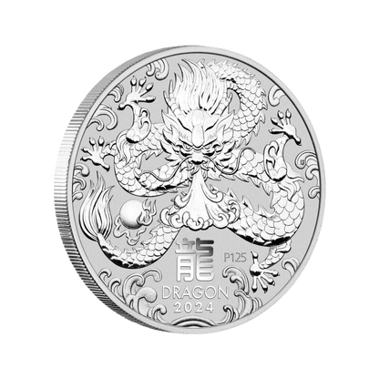 2024 Perth Mint Lunar Dragon 2oz Silver Bullion Coin