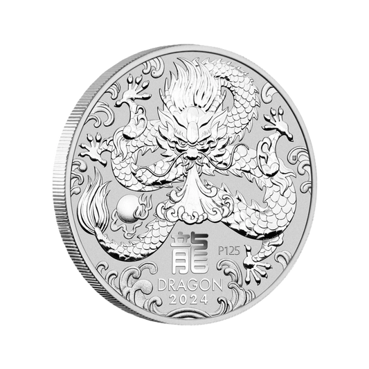 2024 Perth Mint Lunar Dragon 2oz Silver Bullion Coin