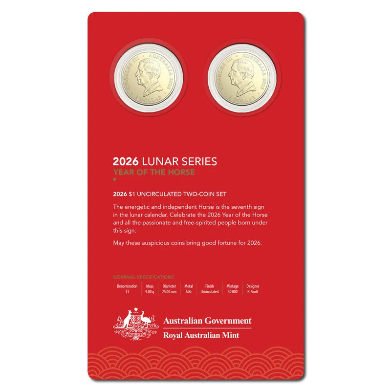 2026 RAM Horse UNC Two-Coin Set