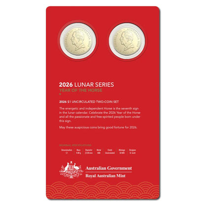 2026 RAM Horse UNC Two-Coin Set