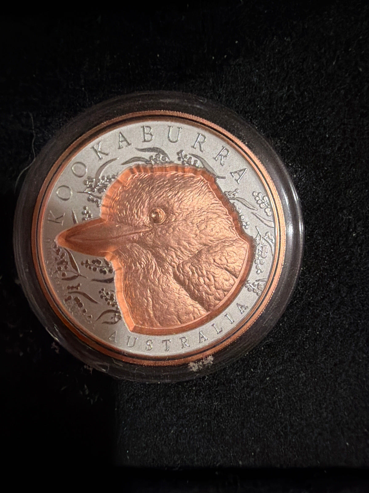 2025 Kookaburra 1oz Silver Incused Rose Gold Proof Coin