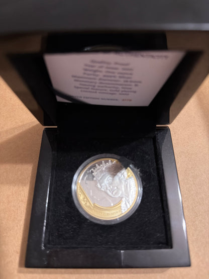2022 Niue Queen Elizabeth II Tribute 1oz Silver Gilded Proof Coin