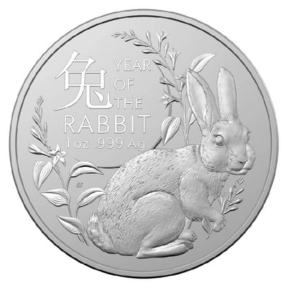 2023 RAM Lunar Rabbit 1oz Silver UNC Coin