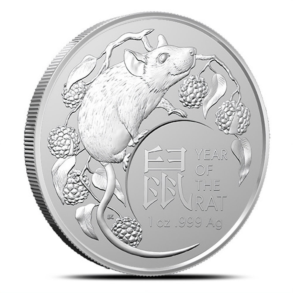 2020 RAM Lunar Rat 1oz Silver UNC Coin