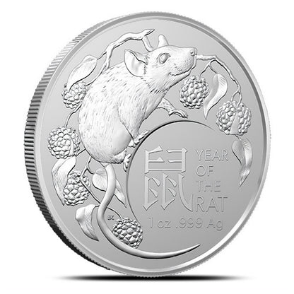 2020 RAM Lunar Rat 1oz Silver UNC Coin