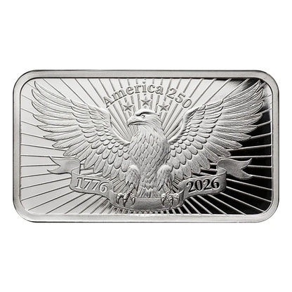 2026 PAMP Suisse Heraldic Eagle 1oz Silver Proof like Bar in card