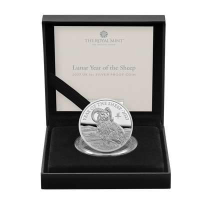 2027 Royal Mint Lunar Year of the Sheep 1oz Silver Proof Coin