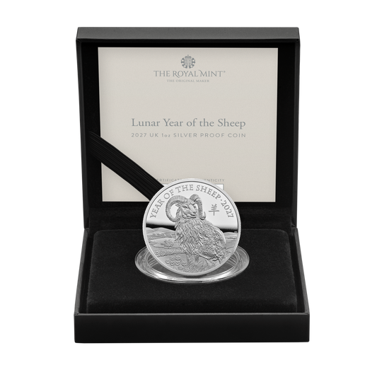 2027 Royal Mint Lunar Year of the Sheep 1oz Silver Proof Coin