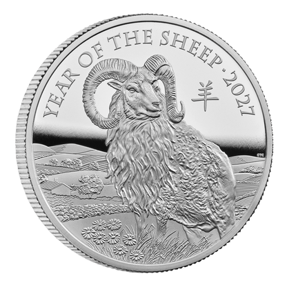 2027 Royal Mint Lunar Year of the Sheep 1oz Silver Proof Coin