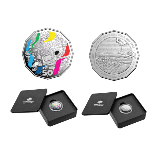 2026 RAM TV Broadcast & Unity Wave 50c Silver Proof 2-Coin Collection
