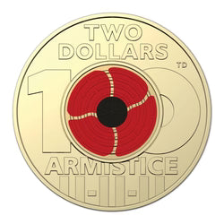 2018 RAM Remembrance Day Armistice Centenary $2 Mint Roll Bundle