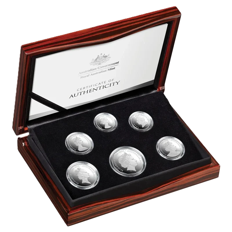 2024 Royal Australian Mint Change of Monarchs Silver Proof 6 Coin Set