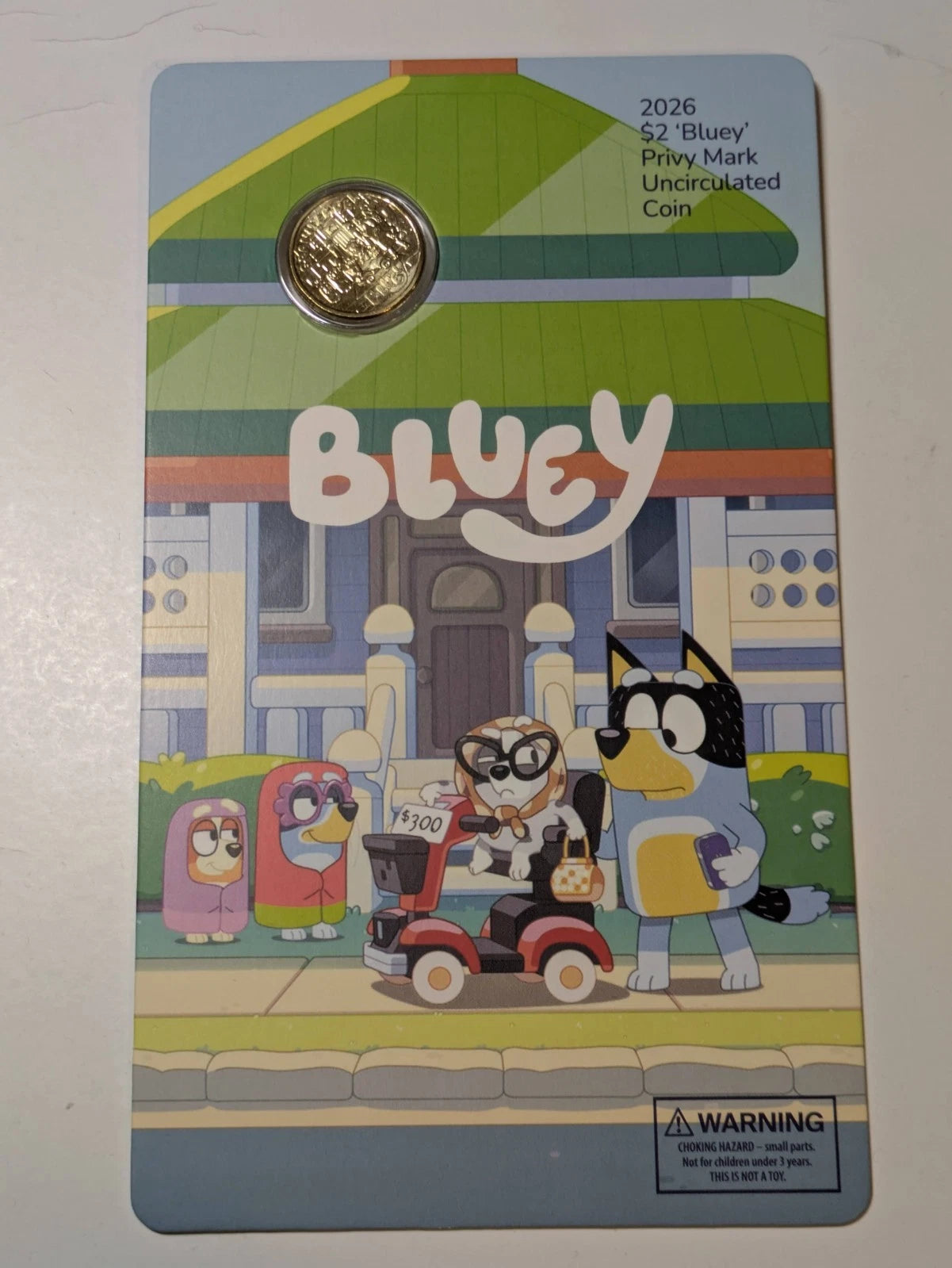 2026 Australia Full Set of 5 Bluey Privy Mark UNC $2 Coin in Card