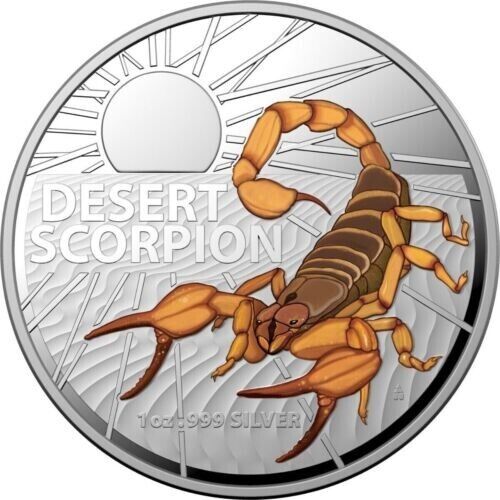 2023 RAM Most Dangerous Desert Scorpion 1oz Silver Coloured Proof Coin