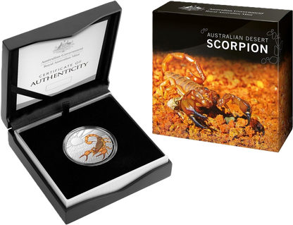 2023 RAM Most Dangerous Desert Scorpion 1oz Silver Coloured Proof Coin