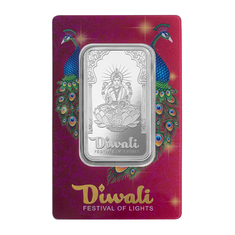 2024 PAMP Diwali Lakshmi 1oz Silver Bullion Bar