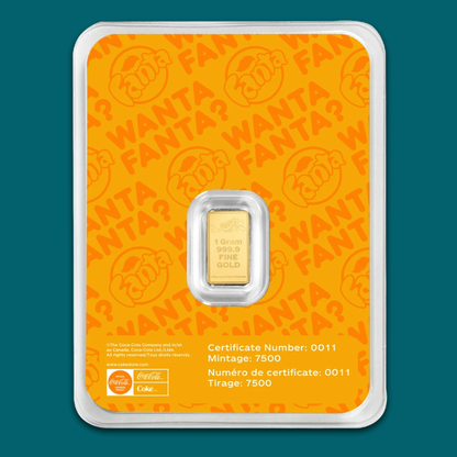 2026 PAMP Fanta Orange 1g Gold Proof Bar
