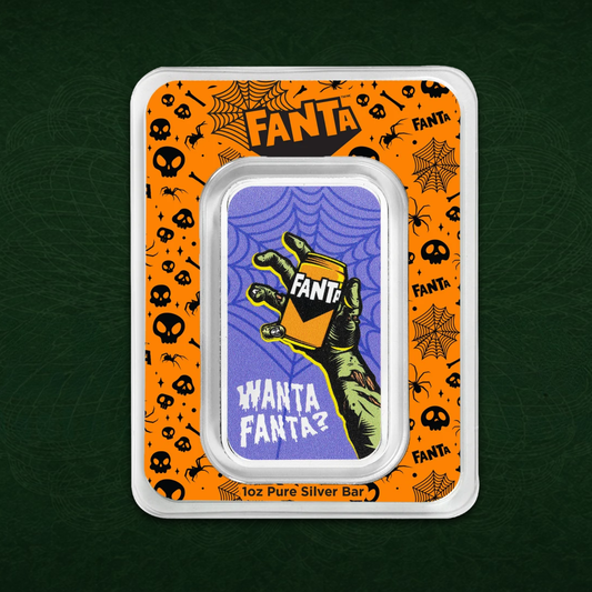 2026 PAMP Fanta Halloween 1oz Silver Coloured Proof Bar pre order