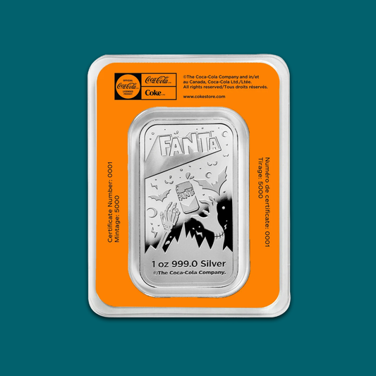 2026 PAMP Fanta Halloween 1oz Silver Coloured Proof Bar pre order