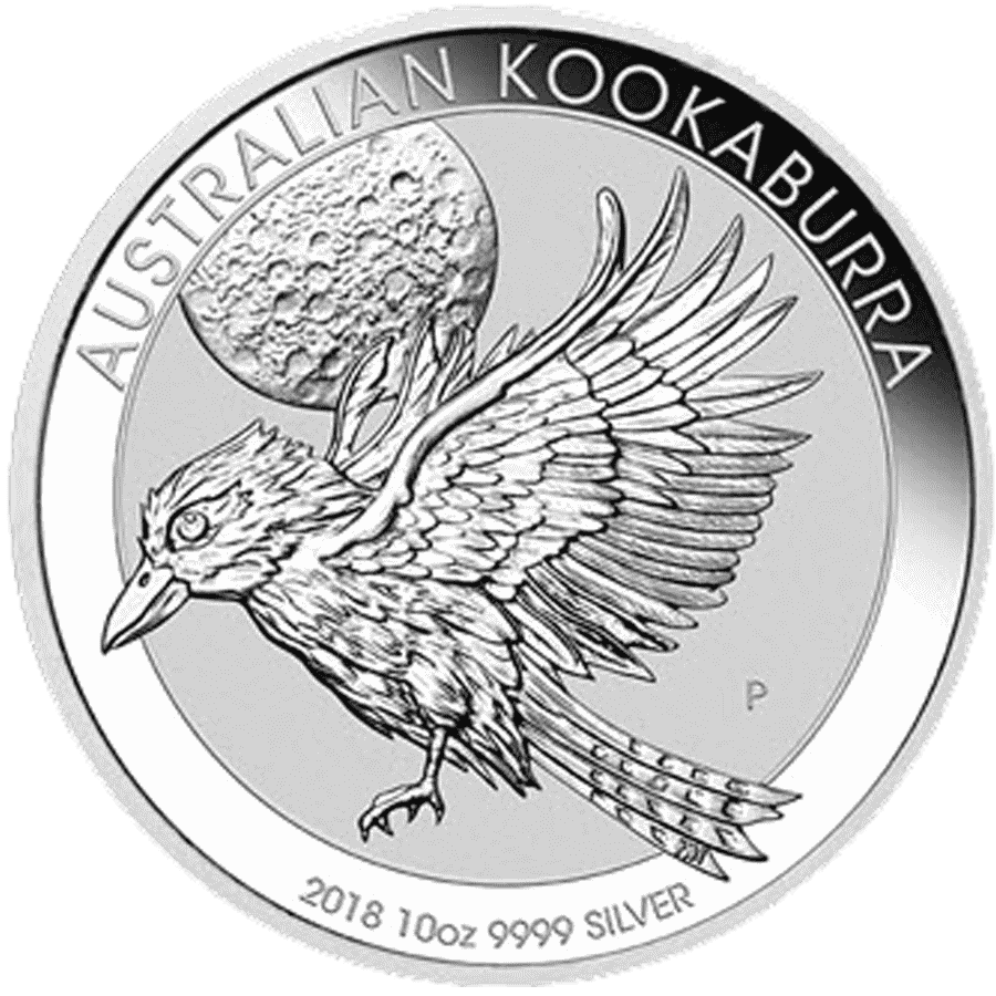 2018 Perth Mint Kookaburra 1oz Silver Bullion Coin in capsule