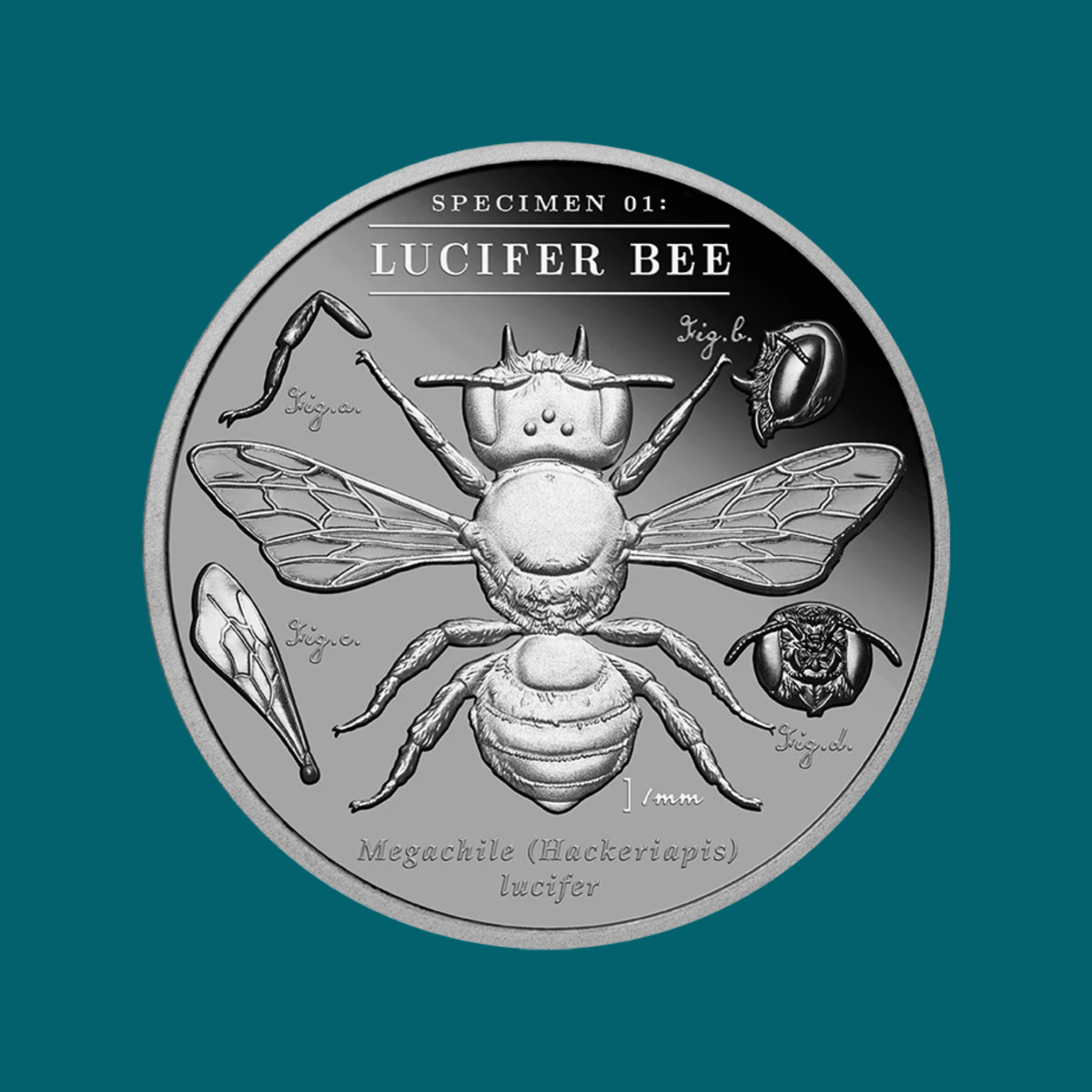 2026 Niue Lucifer Bee 2oz Silver Black Proof Coin Pre order