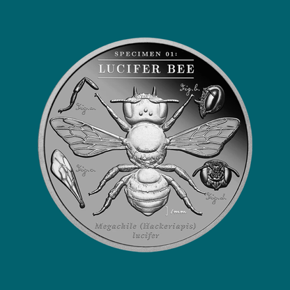 2026 Niue Lucifer Bee 2oz Silver Black Proof Coin Pre order