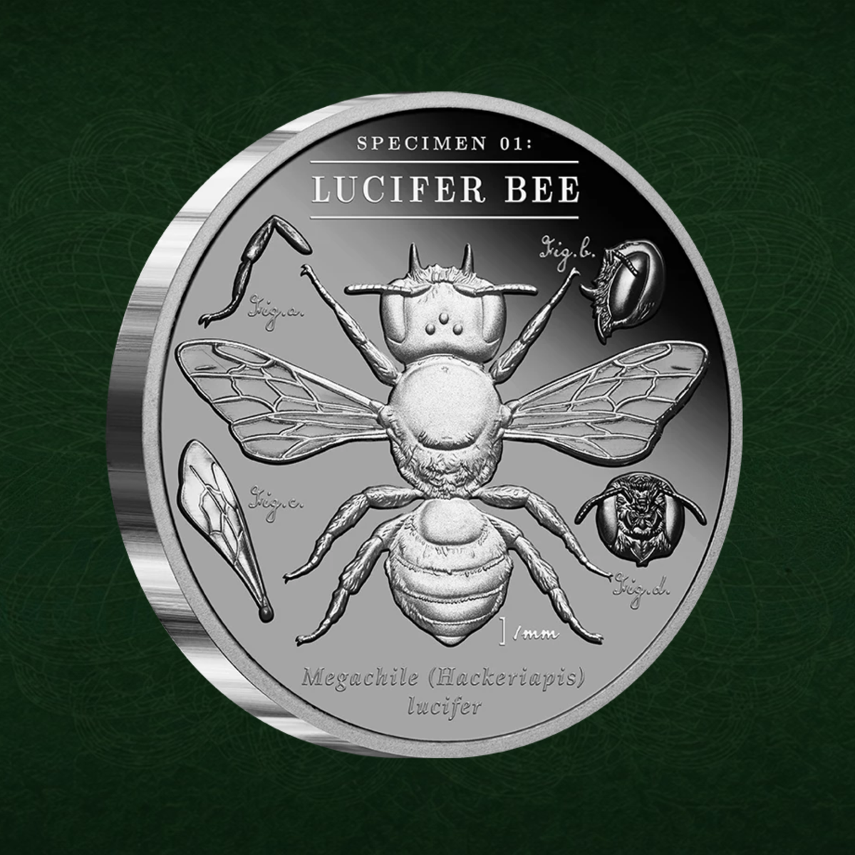 2026 Niue Lucifer Bee 2oz Silver Black Proof Coin Pre order