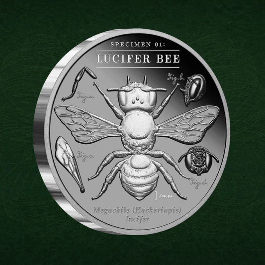 2026 Niue Lucifer Bee 2oz Silver Black Proof Coin Pre order