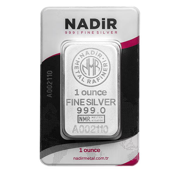 2024 Nadir 1oz Silver Bullion Bar
