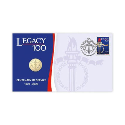 2023 Royal Australian Mint Legacy Centenary $1 PNC – Envelope Privy Mark