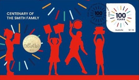 2022 RAM Smith Family Centenary Envelope Privy $1 UNC PNC Coin