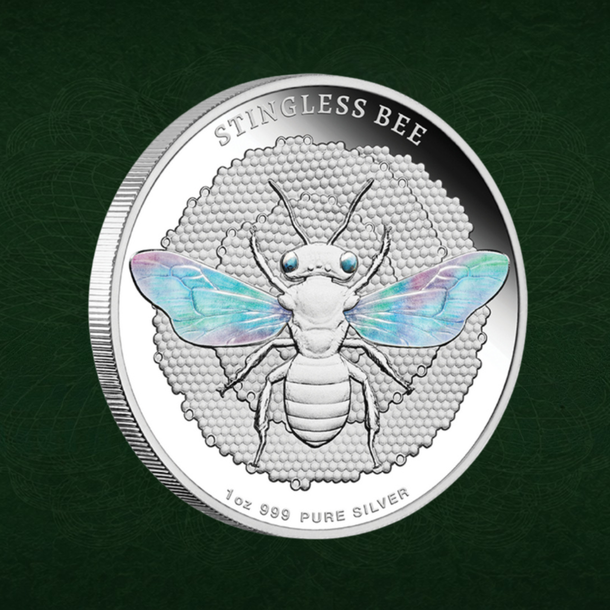 2026 Niue Native Bees Stingless Bee 1oz Silver Hologram Proof Coin