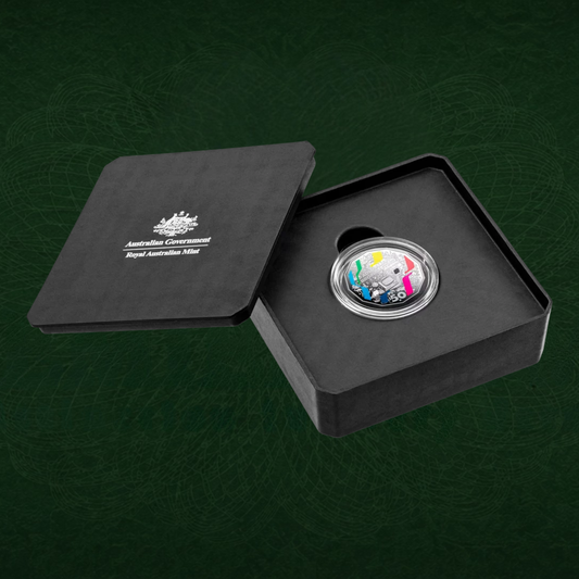 2026 RAM 70th Anniversary of TV Broadcast 50c Coloured Silver Proof Coin