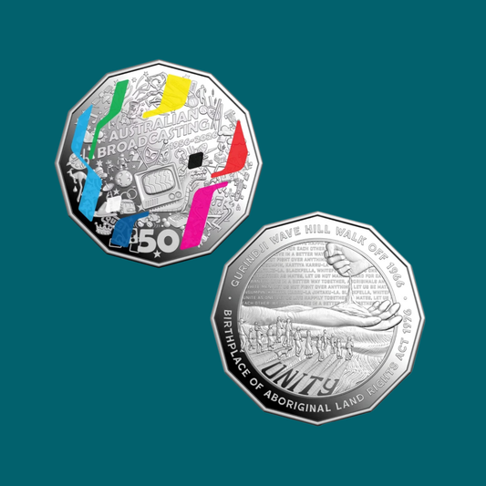 2026 RAM TV Broadcast & Unity Wave 50c Silver Proof 2-Coin Collection