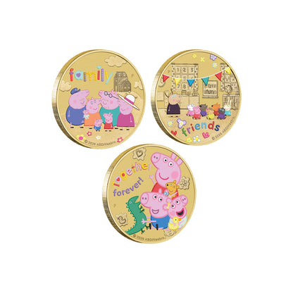 2026 Perth Mint Peppa Pig Coloured PNC & 3 Coin Set