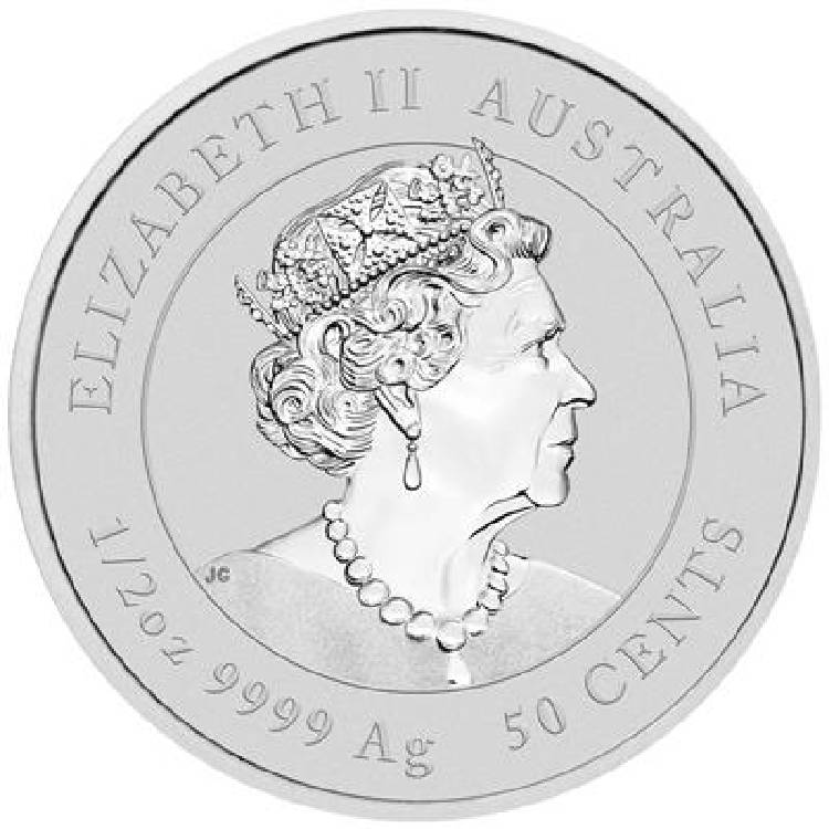 2023 Perth Mint Lunar Rabbit 1/2oz Silver Coloured Bullion Coin